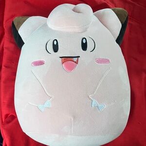 Jazwares Pokemon Plush Pink Clefairy Pillow 10”